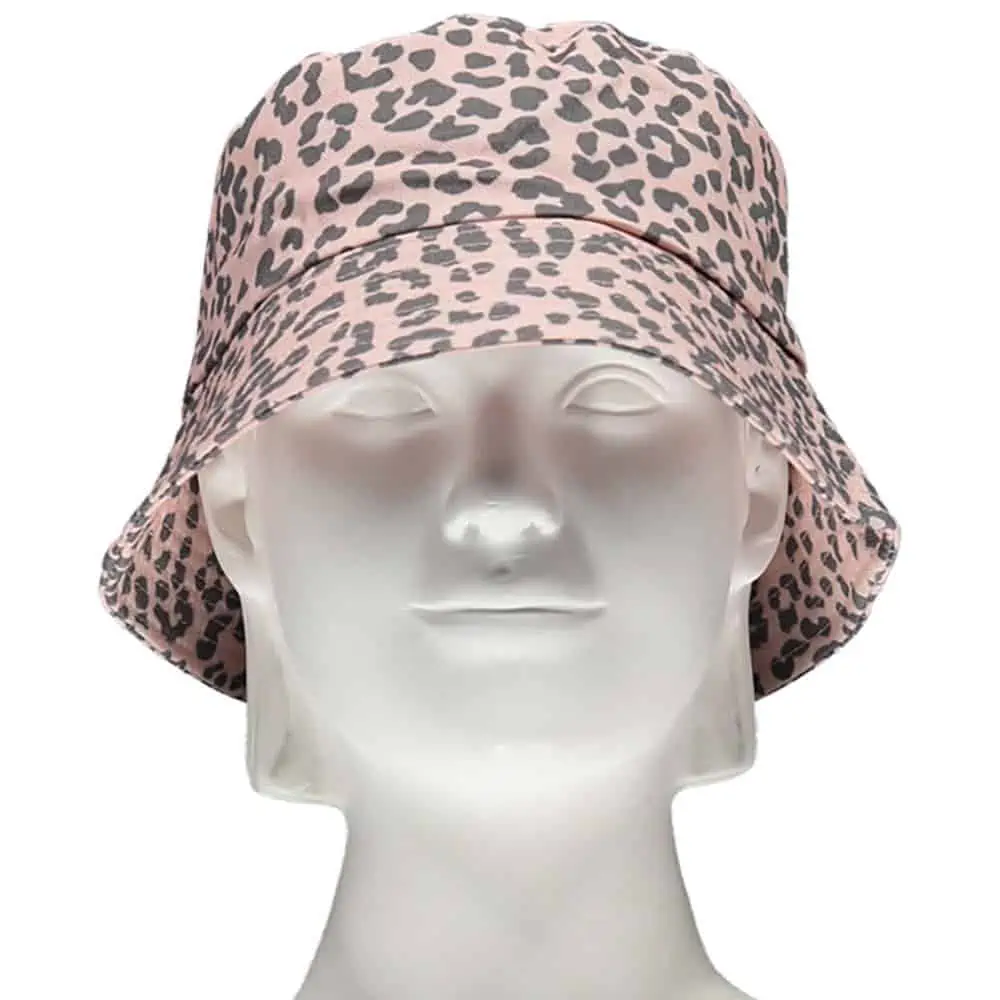 Sarlini Bucket Hat Panterprint Roze 3 Sarlini Bucket Hat Panterprint Roze