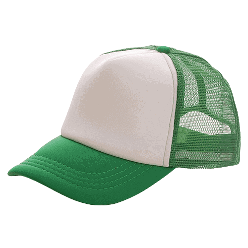 Trucker Cap Polyester 58 Cm Groen/wit 4 Trucker Cap Polyester 58 Cm Groen/wit - Afbeelding 2