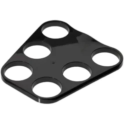 Kunststof Dienblad Voor 6 Bekers Zwart