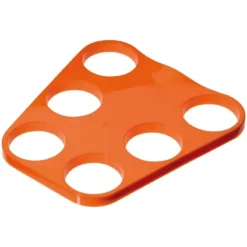 Kunststof Dienblad Voor 6 Bekers Oranje