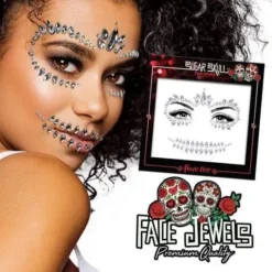 Face Jewels Sugar Skull Halloween Glitters