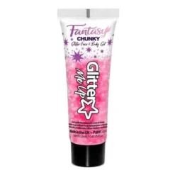 Paintglow Glitter Me Up Fantasy Chunky Glitter Face & Body Gel – Flamingo Fiesta Roze – 12ml