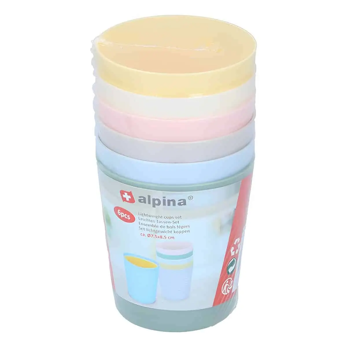 Camping Bekers 230 Ml 6 Stuks Multicolor 4 Camping Bekers 230 Ml 6 Stuks Multicolor - Afbeelding 2