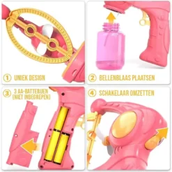 Bellenblaas Pistool Grote Bubbels In Bubbels Roze -Festival Supply Winkel 3c94 91e6 4685 aeae 170d1269e5ce