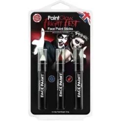 PaintGlow Halloween UV Face & Body Paint Sticks Set