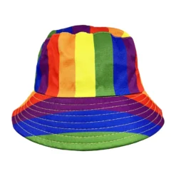 Vissershoedje Reversible Polyester Regenboog