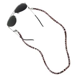 Rond Brillenkoordje Met Print Rood