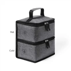 Koeltas Met Dubbel Compartiment RPET Grijs -Festival Supply Winkel 638f 8706 4cca 9965 b6cfda1e68d1