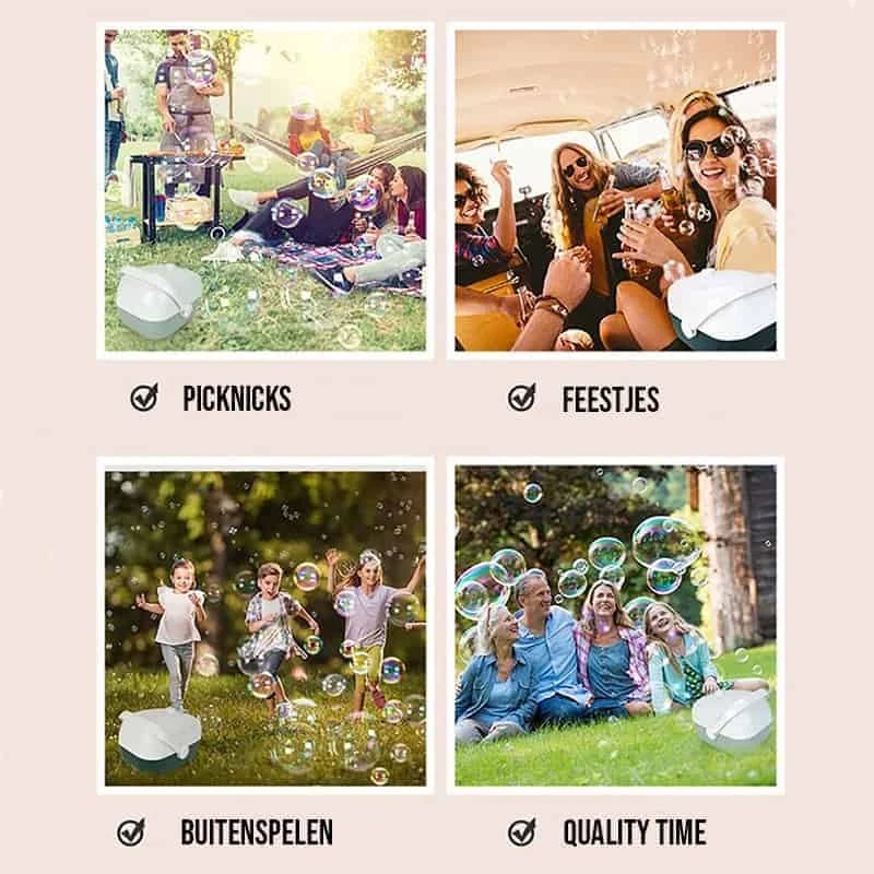 Draagbare Bellenblaasmachine 6 Draagbare Bellenblaasmachine - Afbeelding 4