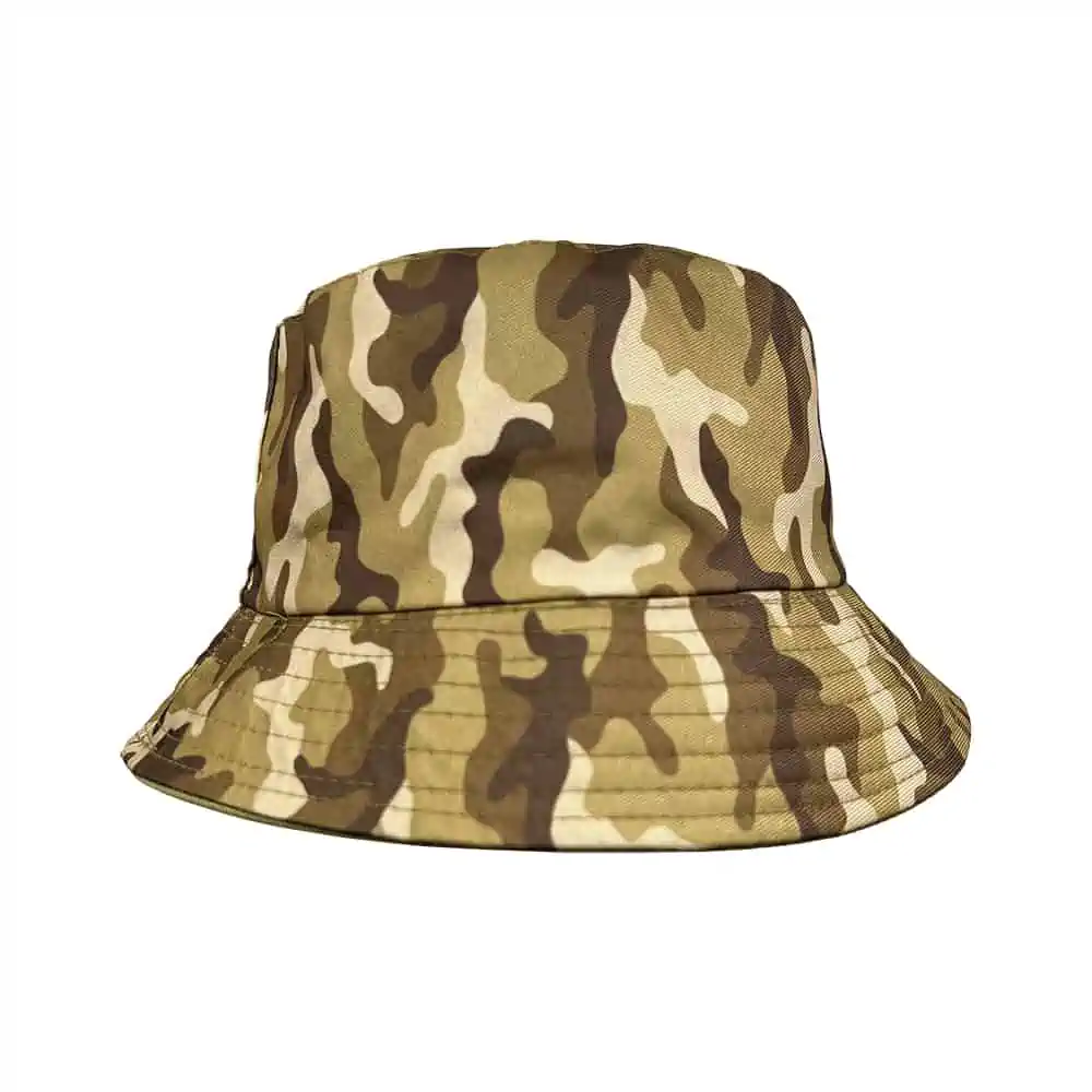 Vissershoedje Reversible Camouflage Groen 3 Vissershoedje Reversible Camouflage Groen