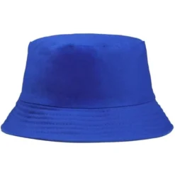 Bucket Hat Katoen Blauw