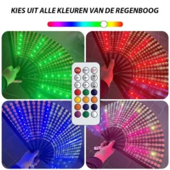 Discofan – XXL Festival Waaier Met Multicolor LED Verlichting – Zwart 15 Discofan – XXL Festival Waaier Met Multicolor LED Verlichting – Zwart -Festival Supply Winkel 9705 6eb4 4da0 9fbf bd2b0f0fe14a