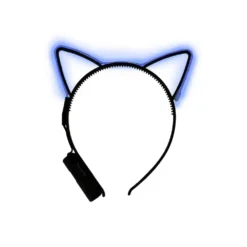 LED Haarband Kattenoortjes Blauw