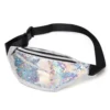 Fanny Pack | Glanzend Zilver -Festival Supply Winkel Heuptasje glanzend bedrukken zilver
