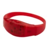 Sound Activated LED Armbandje | Rood -Festival Supply Winkel LED armbandje rood