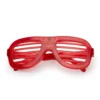 LED Shutter Bril Basic | Rood -Festival Supply Winkel LED shutter bril rood 1