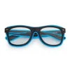 NEON Nerdbril Zwart | Neon Blauw -Festival Supply Winkel Neon nerdbril blauw