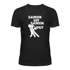 Party T-shirt Zwart | Samen Uit Samen Out
