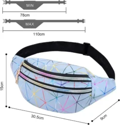Fanny Pack Rainbow Zilver/blauw -Festival Supply Winkel a0d1 be4d 4403 b6cb 3ca9a9e01107