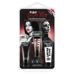 PaintGlow Halloween Fake Blood & Body Paint Set