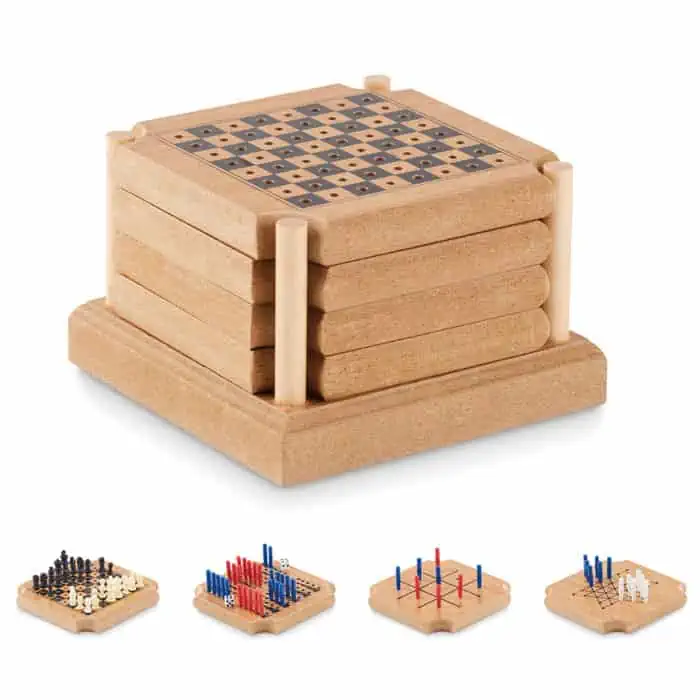 Onderzetters Met Klassieke Spellen 4 Stuks 3 Onderzetters Met Klassieke Spellen 4 Stuks