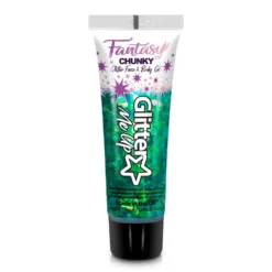 Paintglow Glitter Me Up Fantasy Chunky Glitter Face & Body Gel – Leprechaun Luck Groen – 12ml