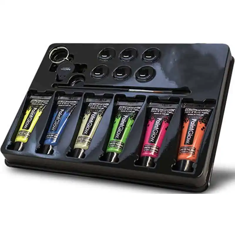 Paintglow | Glow In The Dark Face & Body Paint Kit 4 Paintglow | Glow In The Dark Face & Body Paint Kit - Afbeelding 2