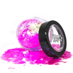 PaintGlow Fantasy Chunky Iridescent Loose Glitter – Flamingo Fiesta