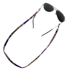 Plat Brillenkoordje Stippen/gestreept Multicolor