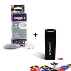 Pluggerz Festival Oordopjes + Coinkeepr Munthouder