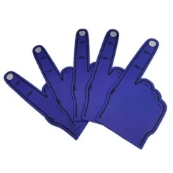 Foam Hand Wijsvinger Blauw 5 Stuks