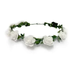 LED Haarband Bloemen Wit