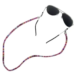 Rond Brillenkoordje Met Print Roze