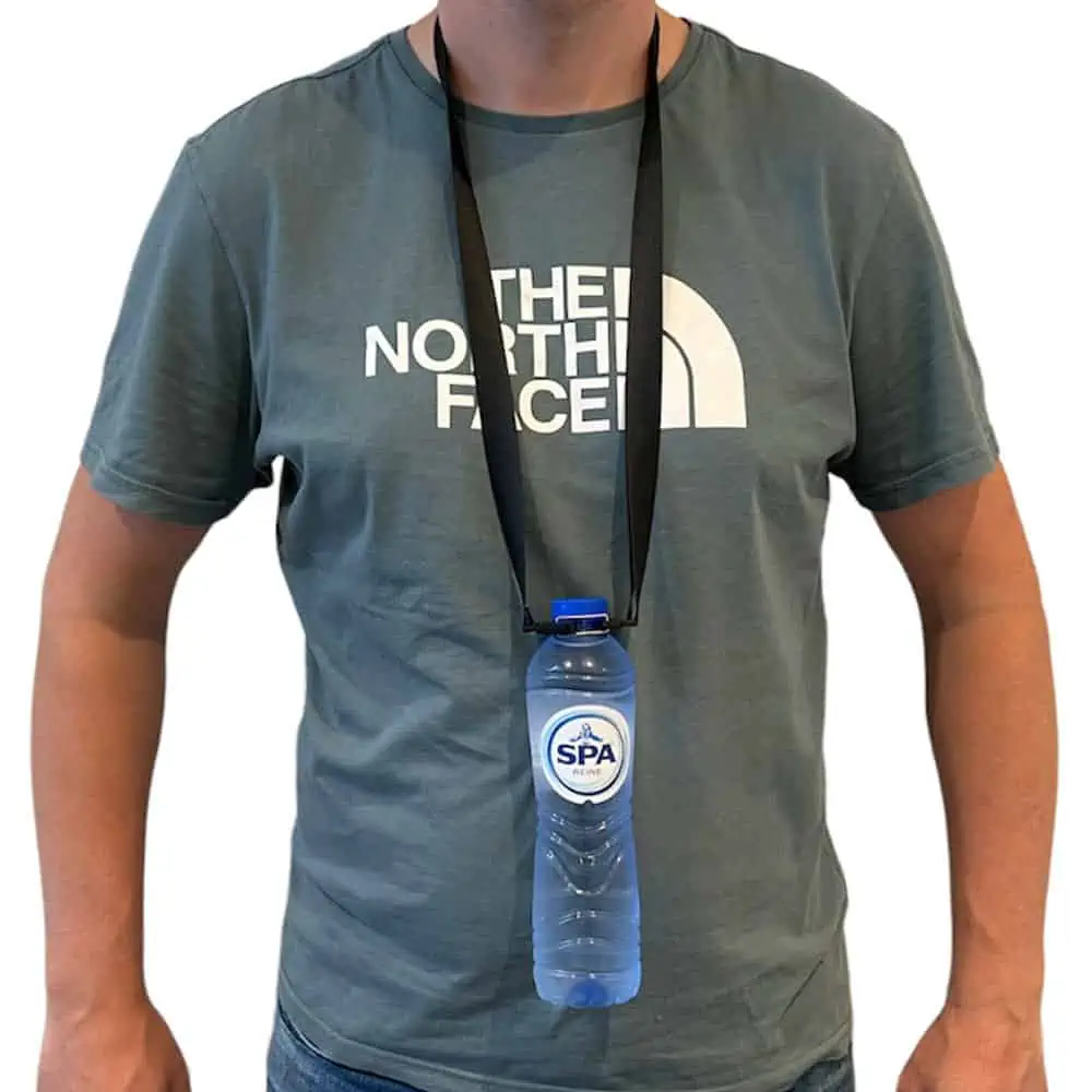 Keycord Waterfleshouder Siliconen Zwart 4 Keycord Waterfleshouder Siliconen Zwart - Afbeelding 2