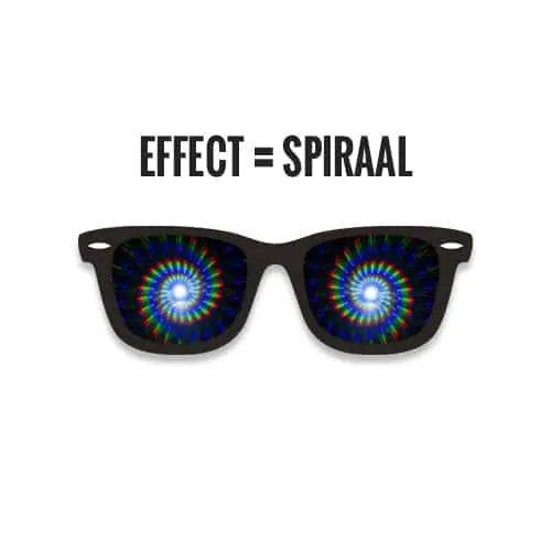 Deluxe Spacebril Spiraal | Zwart 4 Deluxe Spacebril Spiraal | Zwart - Afbeelding 2