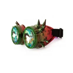 Steampunk Caleidoscoopbril Rood/groen