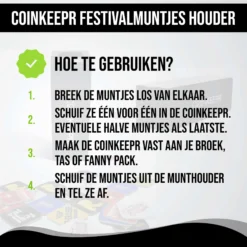 CoinKeepr® – Festivalmuntjes Houder -Festival Supply Winkel how to use