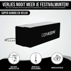 CoinKeepr® – Festivalmuntjes Houder -Festival Supply Winkel infographic image